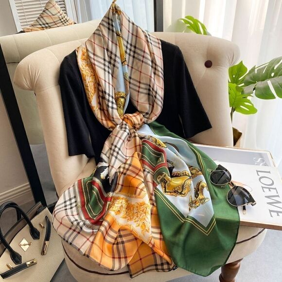 Long Silky Scarf - Picture 2 of 6